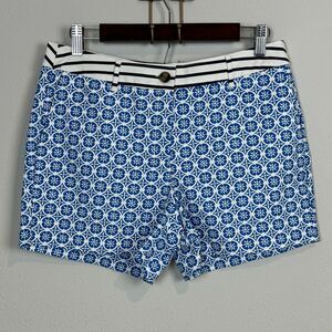 Boden Blue Printed 3 inch Chino Shorts 12R